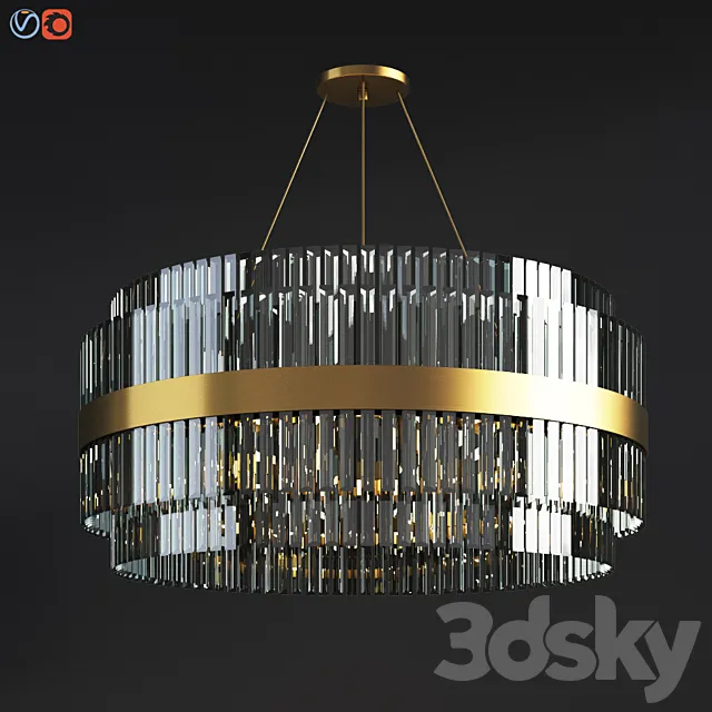 Liberty Suspension Celing light Luxxu 3D Model