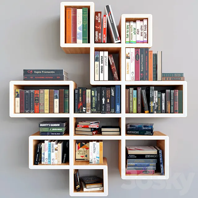 Library. Books 3DModel Library. Books 3DModel