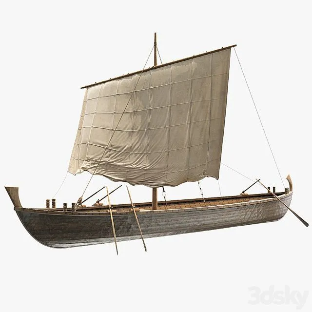Liburne Minerva Boat 3D Model