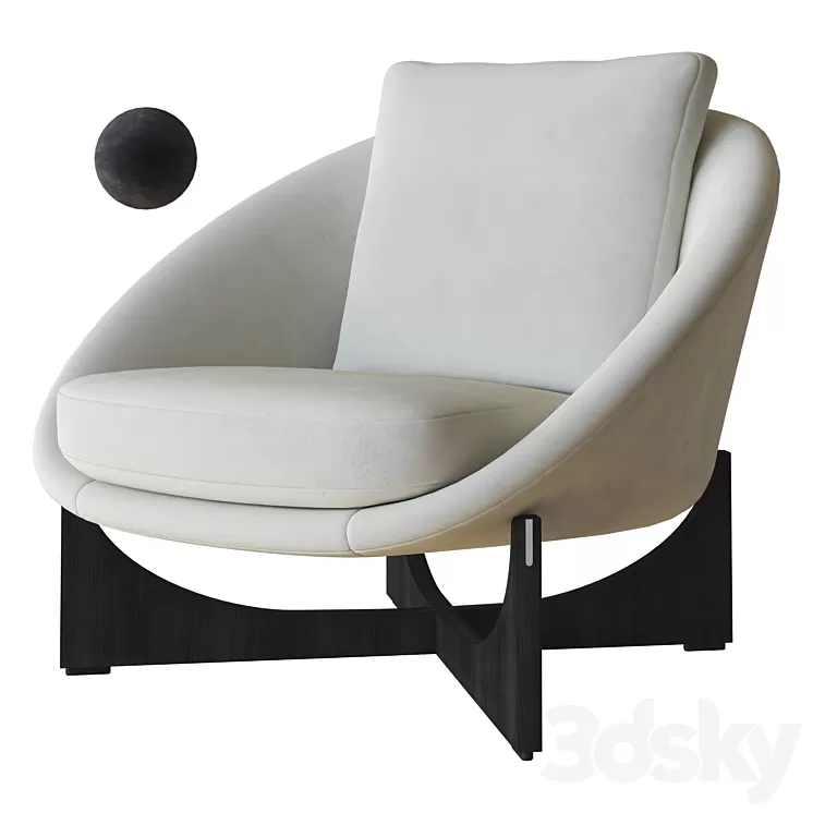 lido armchair minotti 3D Model Free Download