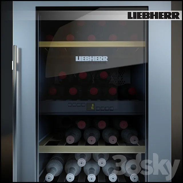 Liebherr wine Cabinet 3D Model