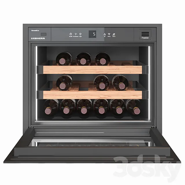 Liebherr Wine cooler HWgb 1803 24 Inch 3DModel