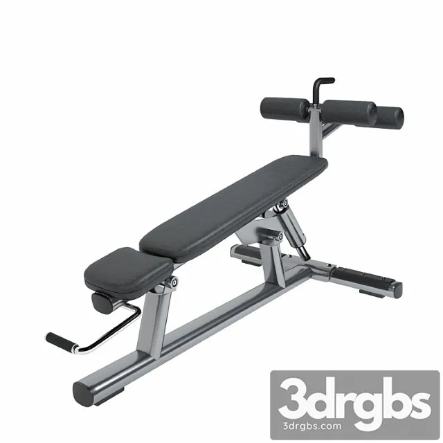 Life Fitness Signature Series Adjustable Abdominal Bench 3D Model Download