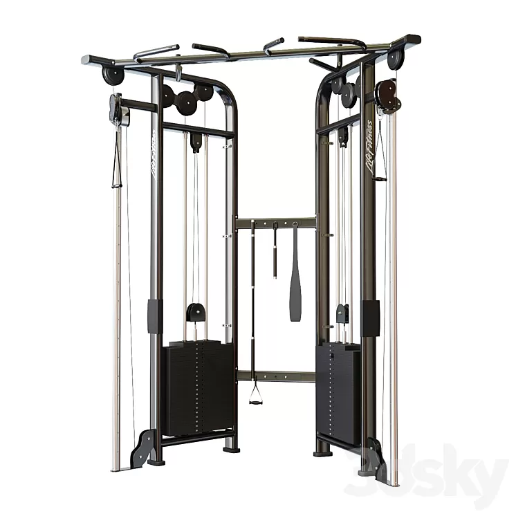 Lifefitness Signature Series Dual Adjustable Pulley 3D Model 3DSKY Decor Helper