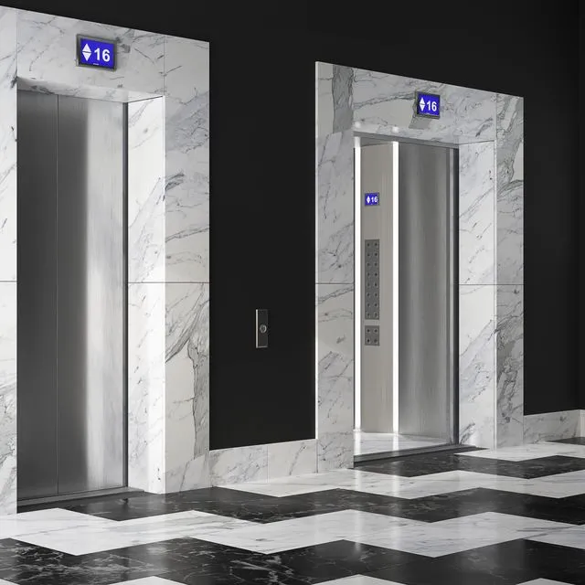 Lift cargo and passenger 3D Model Lift cargo and passenger 3D Model