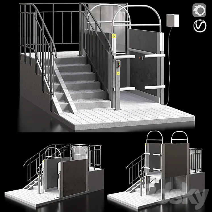 Lift for the disabled 3D Model Free Download Lift for the disabled 3D Model Free Download