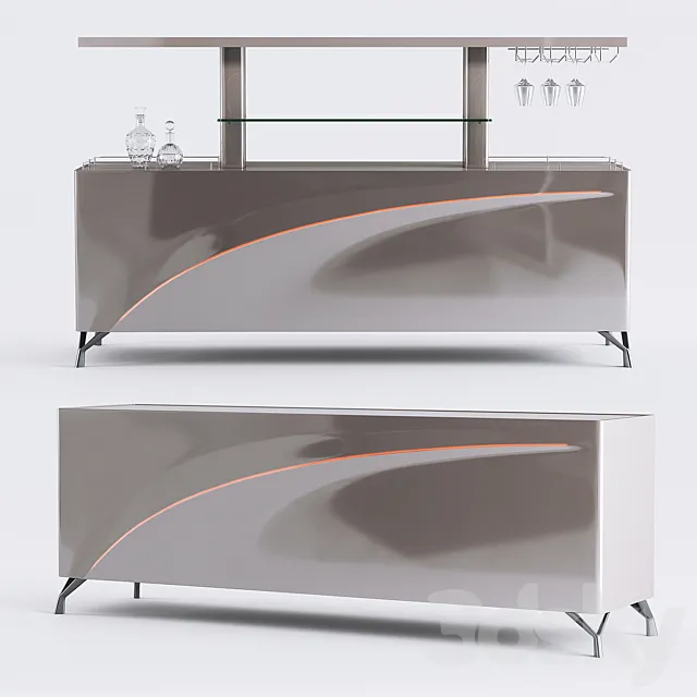 LIFT SIDEBOARD BAR 3D Model LIFT SIDEBOARD BAR 3D Model