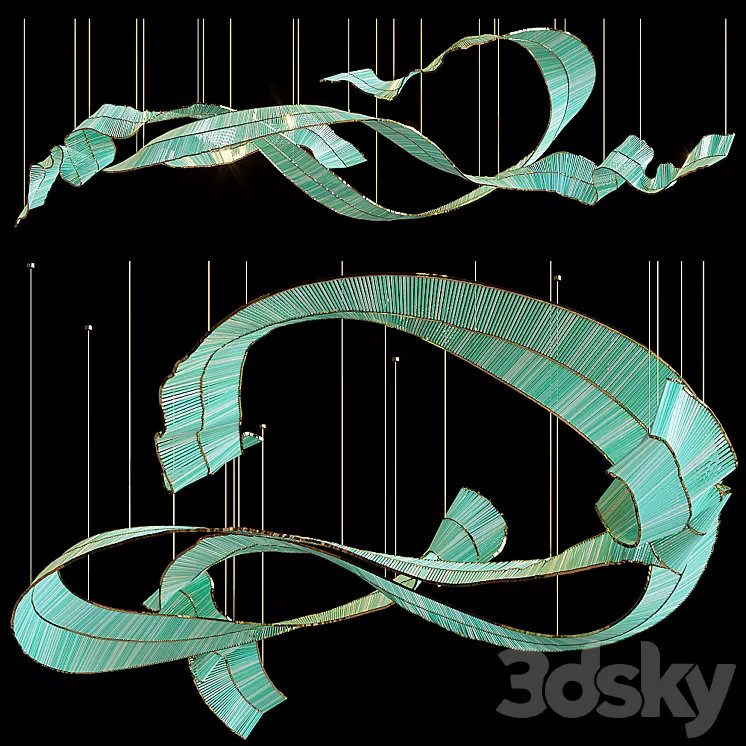Light composition Vargov Design – Ribbon 3D Model Light composition Vargov Design – Ribbon 3D Model