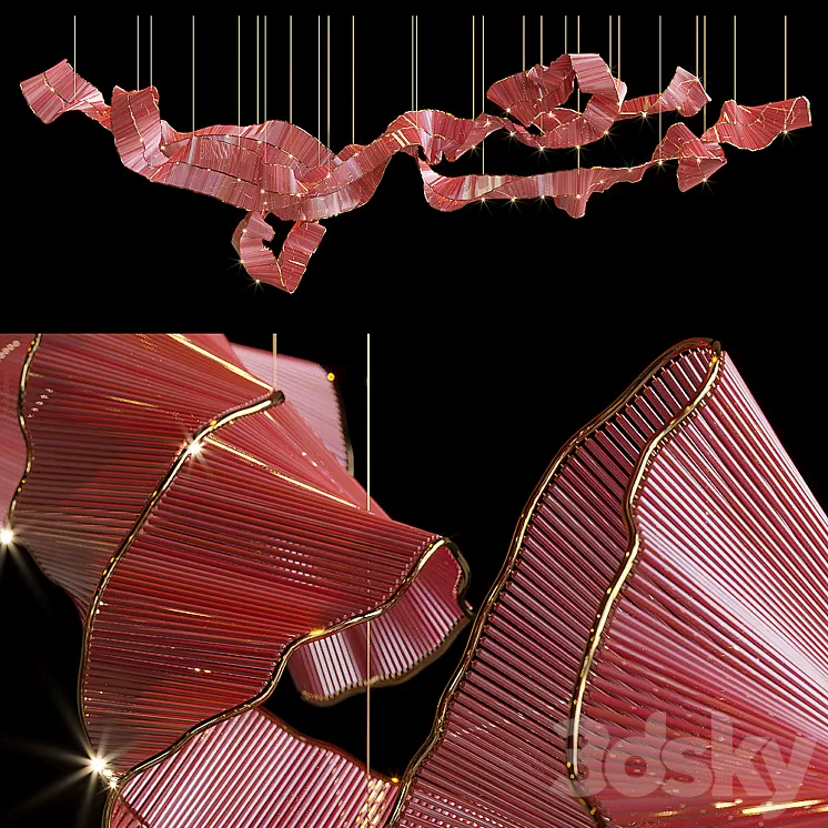 Light composition Vargov Design – Ribbon 3D Model Light composition Vargov Design – Ribbon 3D Model