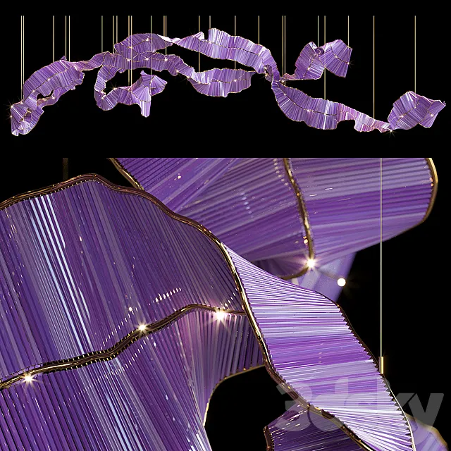 Light composition Vargov Design – Ribbon 3D Model