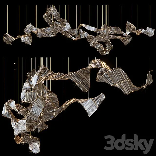 Light composition Vargov Design – Ribbon 3D Model Light composition Vargov Design – Ribbon 3D Model