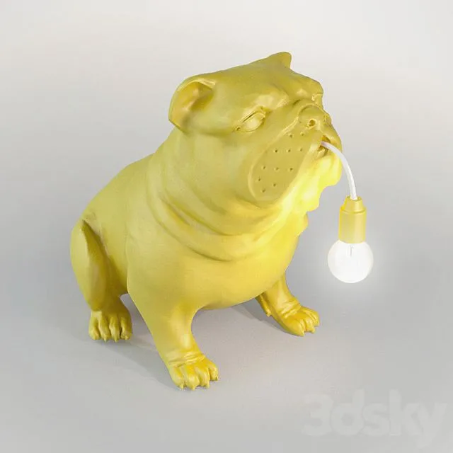 Light dog 3D Model