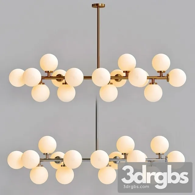 Light Fitting 16 Led 3D Model Download