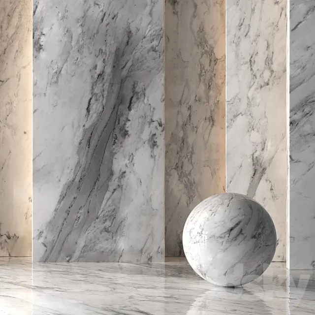 Light Marble Material 4K (Seamless – Tileable) No 13 3D Model