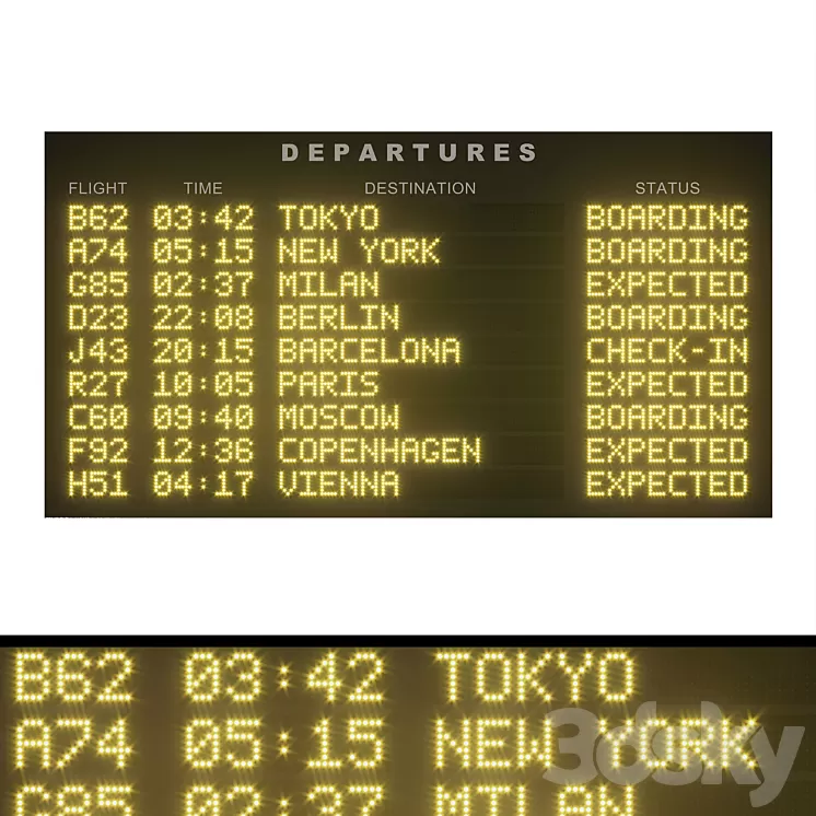 Light modules Set 105 3D Model Light modules Set 105 3D Model