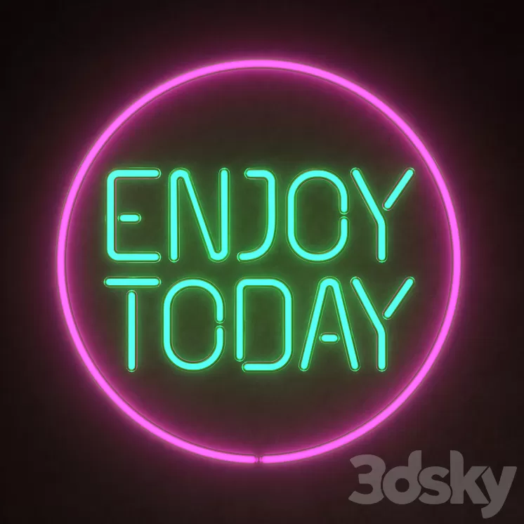 Light modules Set 121 Neon 3D Model