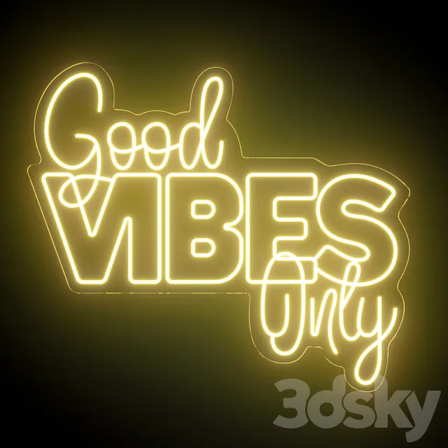 Light modules Set 234 Neon 3D Model Light modules Set 234 Neon 3D Model