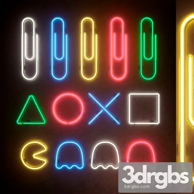 Light modules. set 35. neon Light modules. set 35. neon