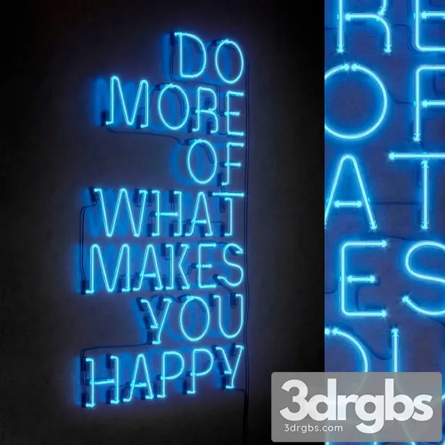 Light Modules Set 53 Neon 3D Model Download