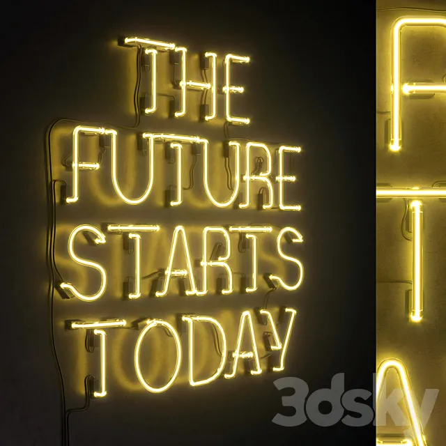 Light modules. Set 55. Neon 3DModel