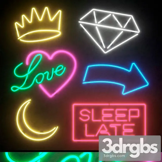 Light modules. set 56. neon Light modules. set 56. neon