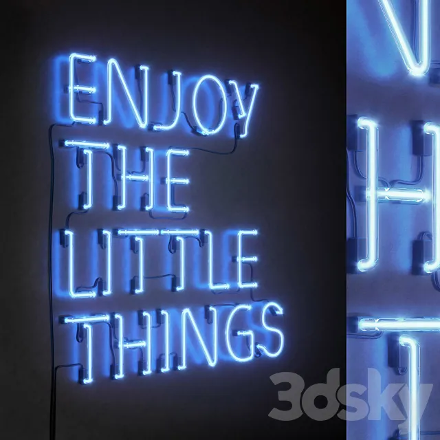 Light modules Set 77 Neon 3D Model Light modules Set 77 Neon 3D Model