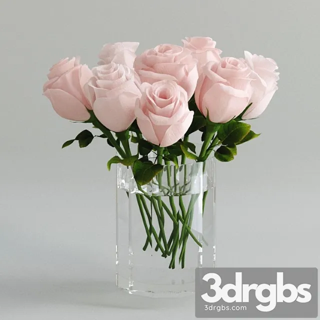 Light pink roses in a vase Light pink roses in a vase