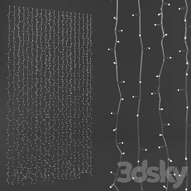 Light rain garland-PLAY-LITE cheyzing 3DModel Light rain garland-PLAY-LITE cheyzing 3DModel