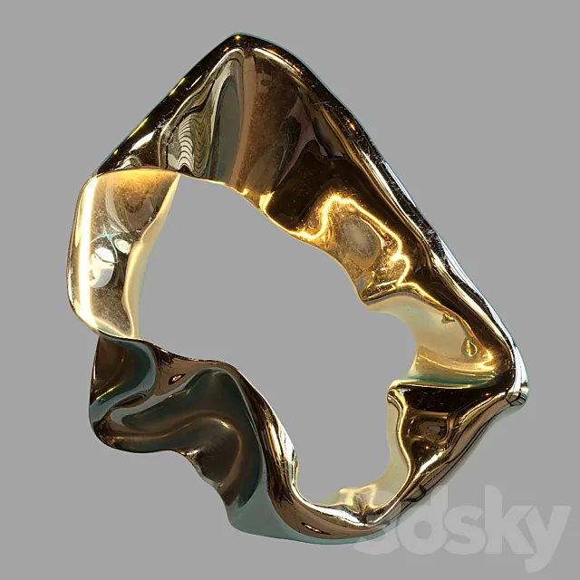 Light sculpture Vargov Design – Ribbon (wall) 3D Model Light sculpture Vargov Design – Ribbon (wall) 3D Model