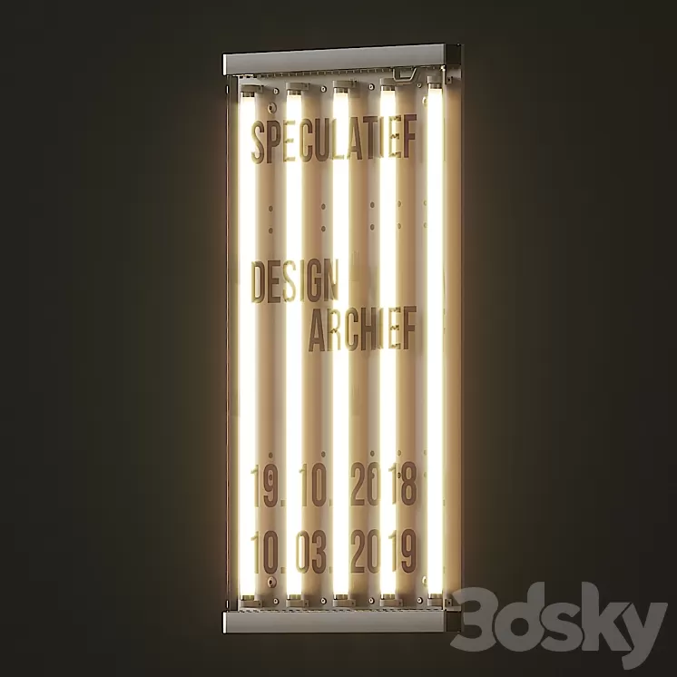Light sign 3D Model Light sign 3D Model