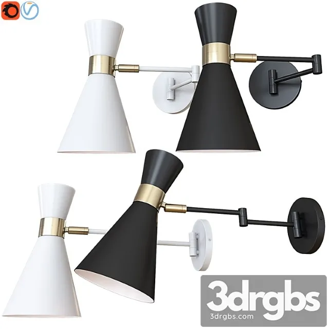 Light society ls-w305-bk 3D Model Download Light society ls-w305-bk 3D Model Download