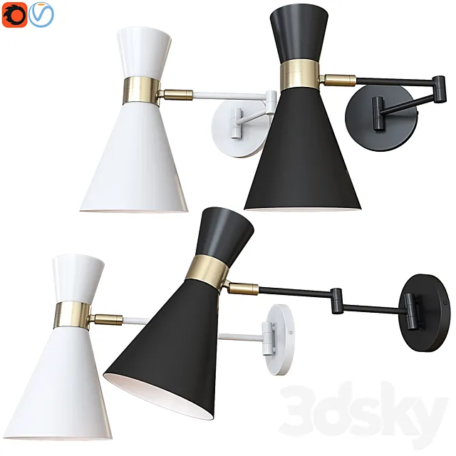 Light Society LS-W305-BK 3DModel