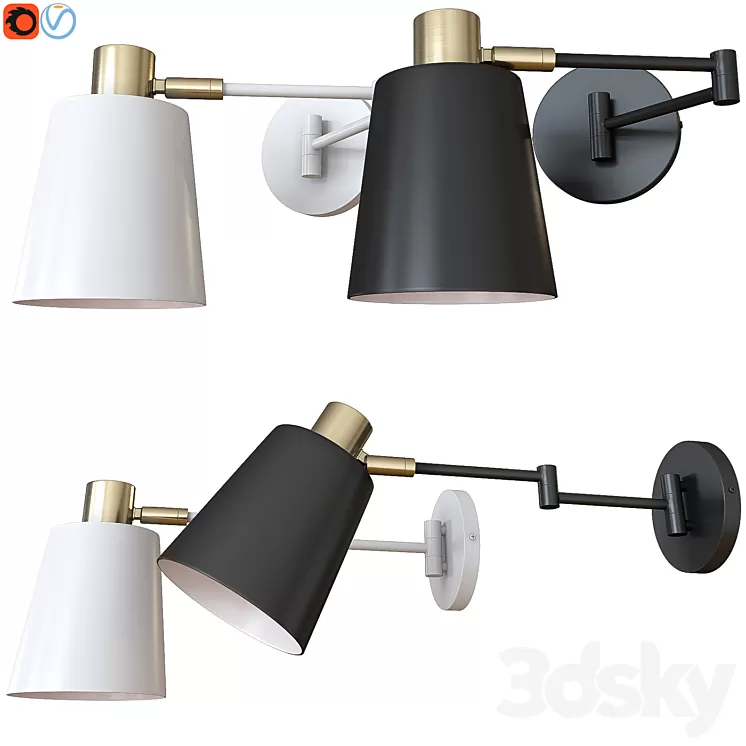 Light Society LS-W306-BK 3D Model