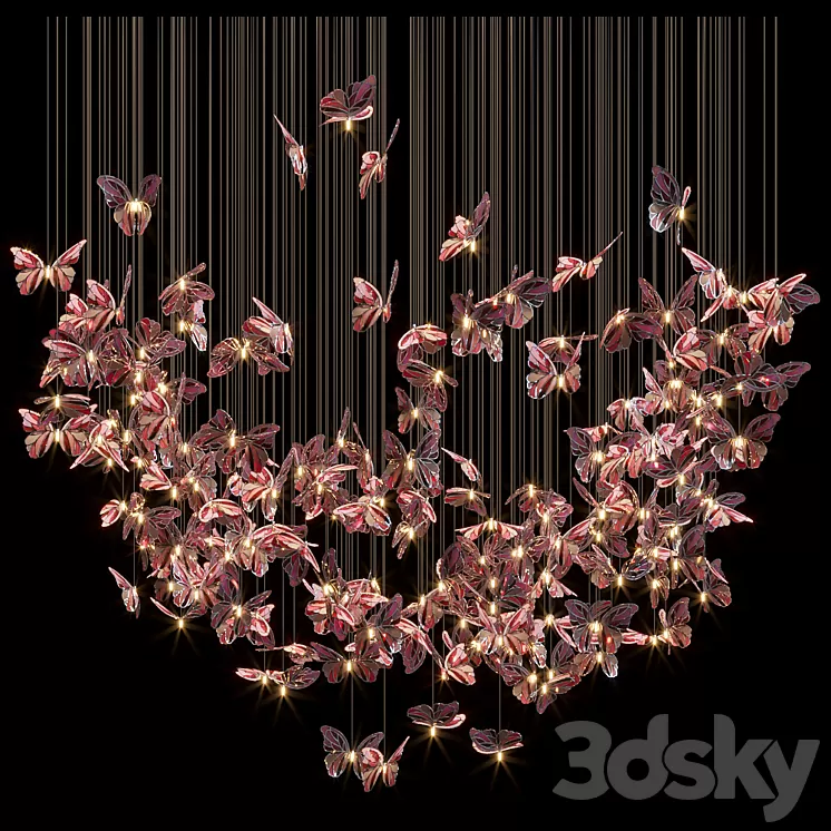 Light stained glass Vargov Design – Butterfly 3D Model Light stained glass Vargov Design – Butterfly 3D Model