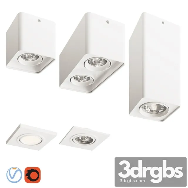 Light star monocco white 3D Model Download