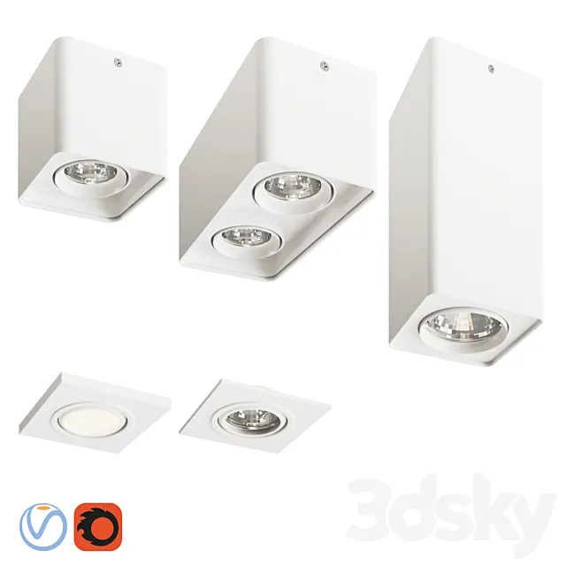 Light Star Monocco White 3DModel