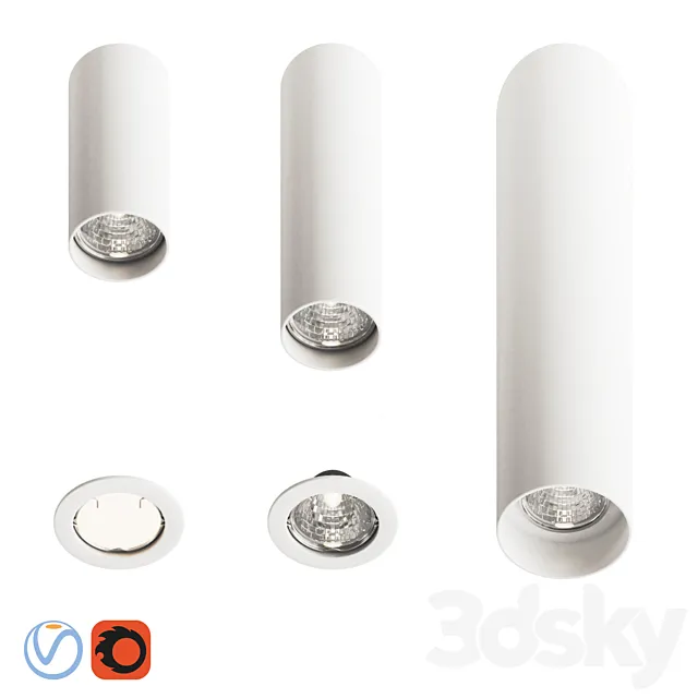 Light Star Rullo White 3D Model