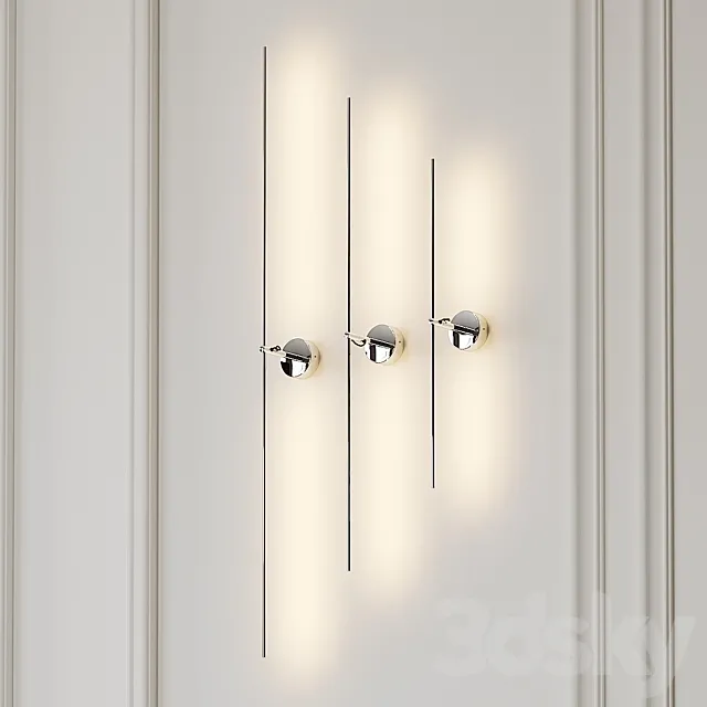 Light Stick CW Nickel by Catellani & Smith 3D Model