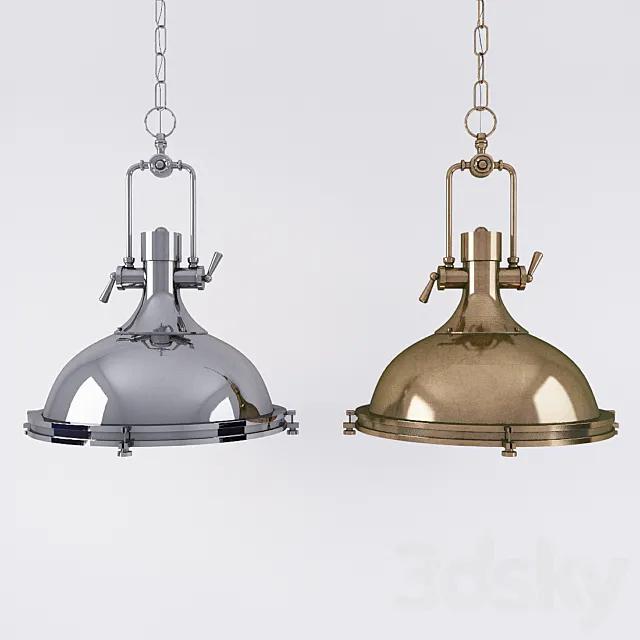 LIGHT T2 CHROME LOFT STEAMPUNK SPOTLIGHT 3DModel LIGHT T2 CHROME LOFT STEAMPUNK SPOTLIGHT 3DModel