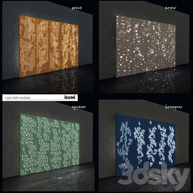 Light Wall Modules – ISOMI 3D Model Light Wall Modules – ISOMI 3D Model