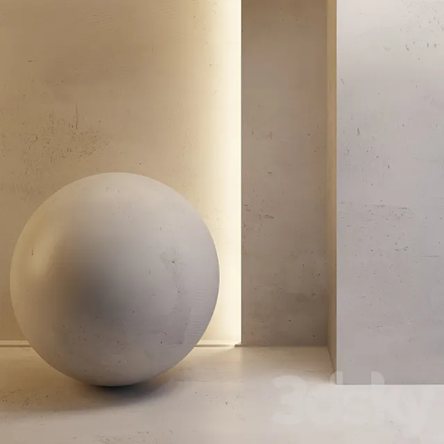Light wall plaster 3DModel Light wall plaster 3DModel