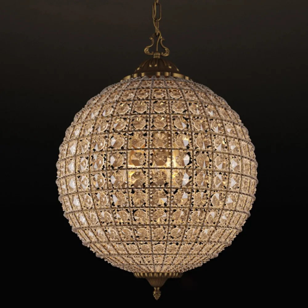 lighting – Alcazar Crystal Chandelier CH054-3-VBN 3D Model