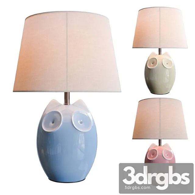 Lighting and interiors – hector owl (blue cream pink) 3D Model Download