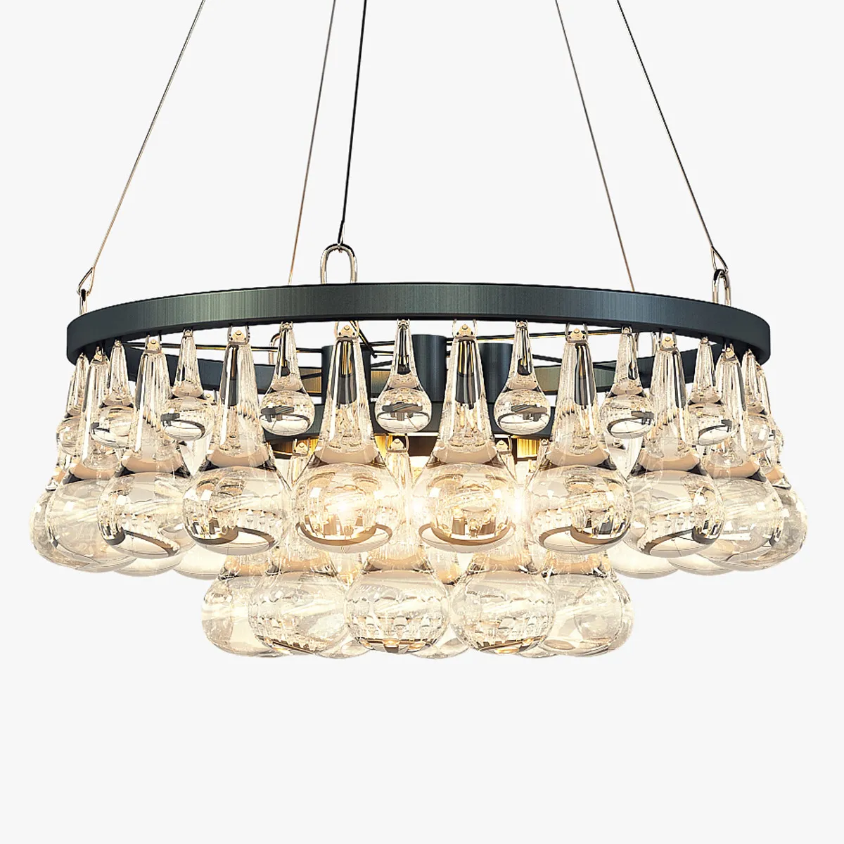 lighting – Arctic Pearl Round chandelier 4 3D Model lighting – Arctic Pearl Round chandelier 4 3D Model