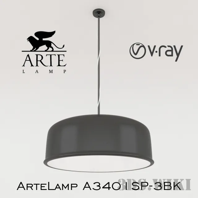 lighting – Arte Lamp A3401SP-3BK 3D Model lighting – Arte Lamp A3401SP-3BK 3D Model