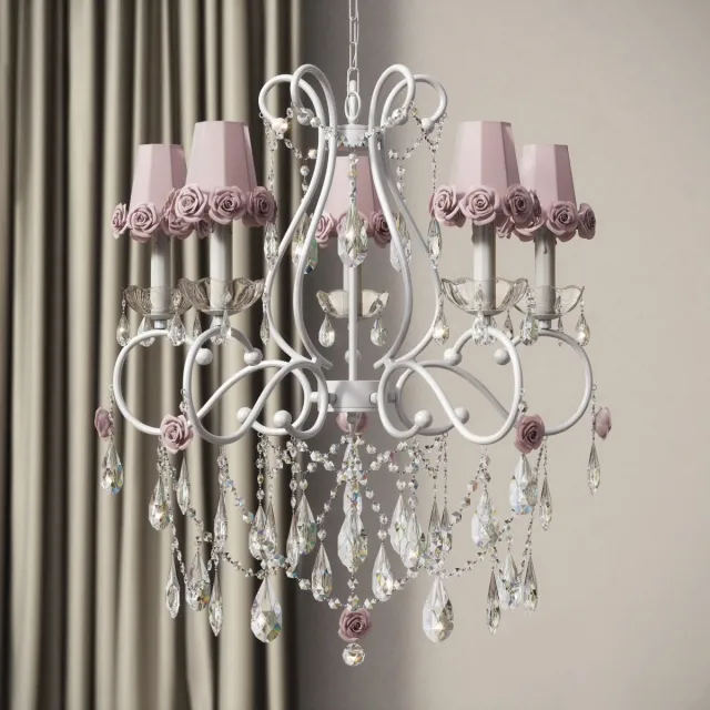 lighting – Bebe Diva 5 lights chandelier 3D Model lighting – Bebe Diva 5 lights chandelier 3D Model