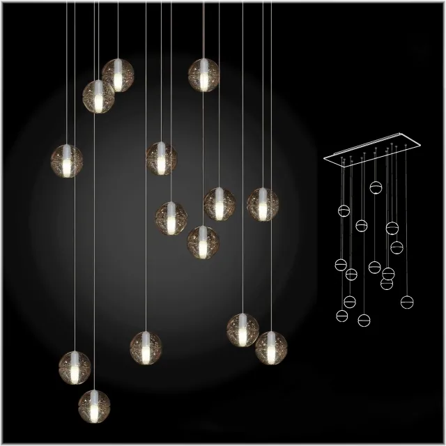 lighting – Bocci Pendant light 3D Model lighting – Bocci Pendant light 3D Model
