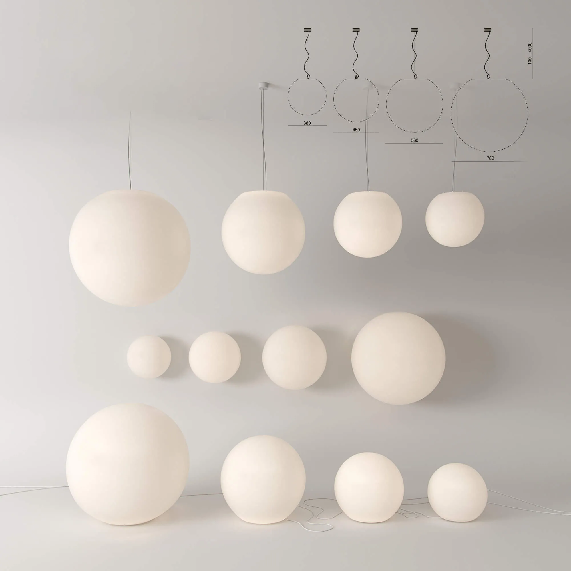 lighting – Bola lamps collection 5 3D Model lighting – Bola lamps collection 5 3D Model