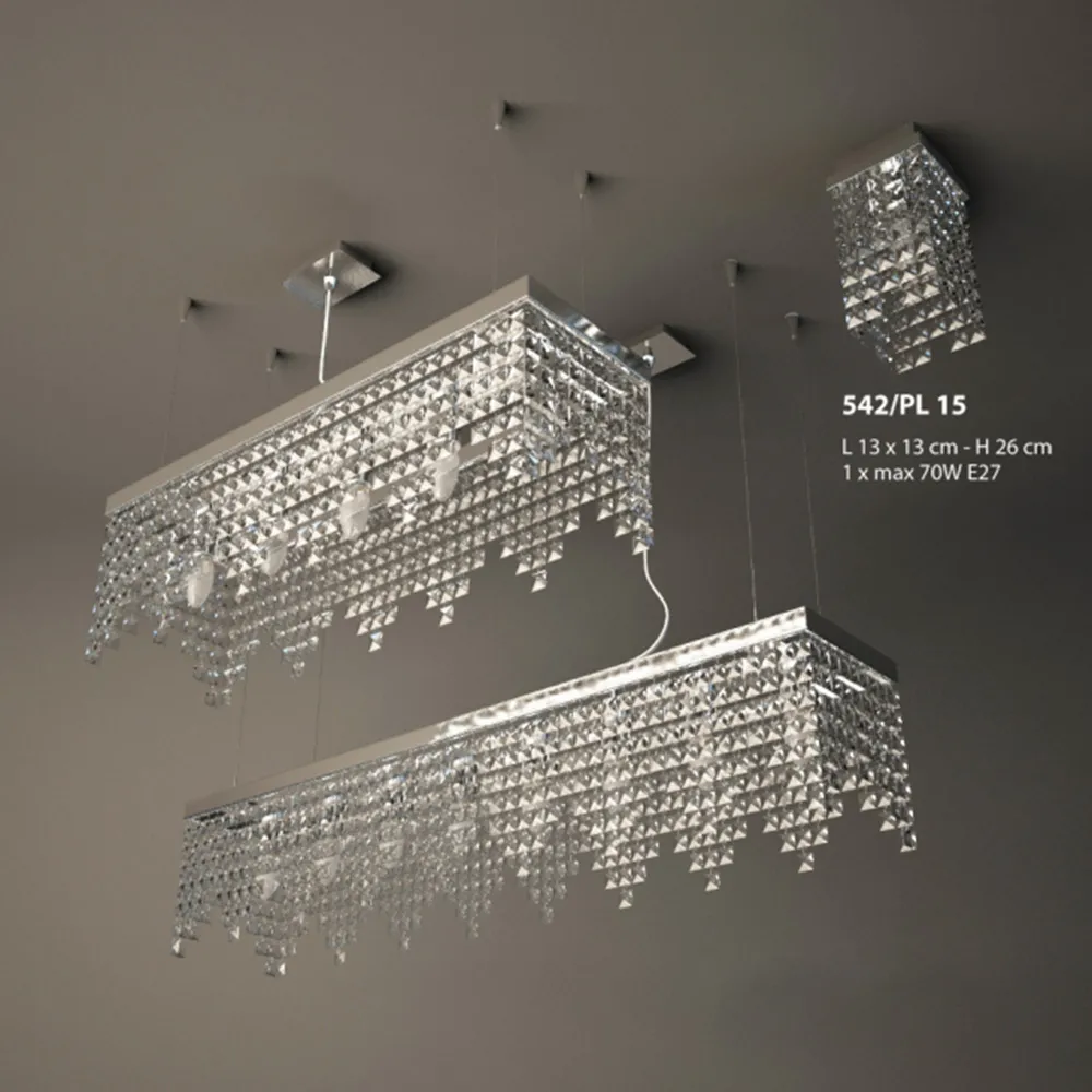 lighting – Braga crystal pendant chandelier 3D Model