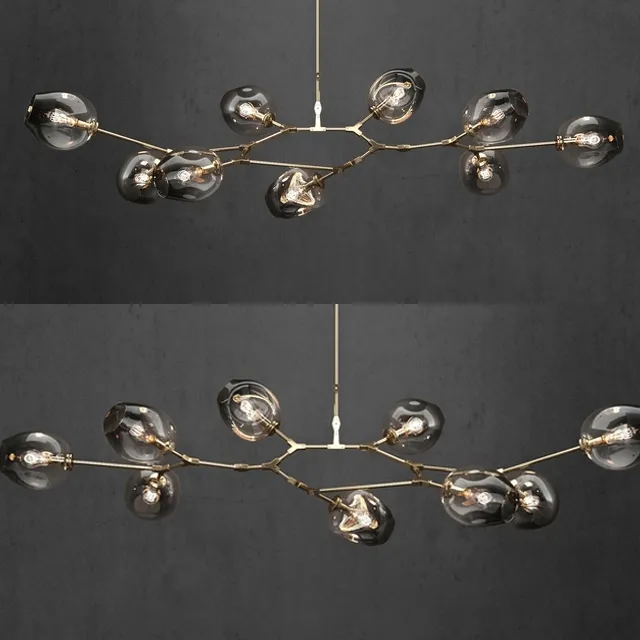 lighting – Branching bubble 9 lamps 3 by Lindsey Adelman dark gold 3D Model lighting – Branching bubble 9 lamps 3 by Lindsey Adelman dark gold 3D Model